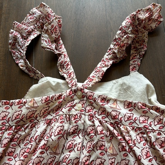 Size 8 Janie and Jack Disney Princess Moana lined cotton dress - Picture 6 of 8